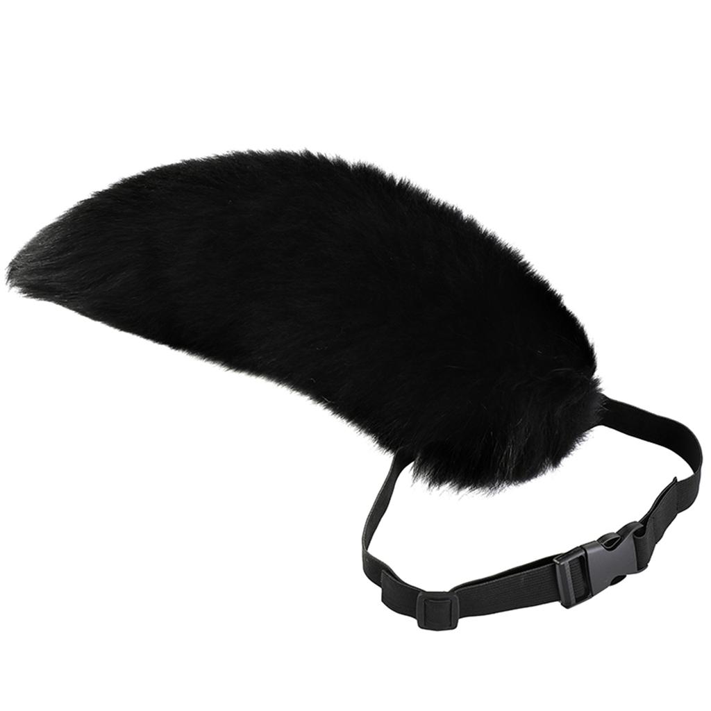 Soft Long Tail Foxes Tail Adjustable Belt Foxes Costume Tail Handmade Animal Tail Decorations for Halloween Party