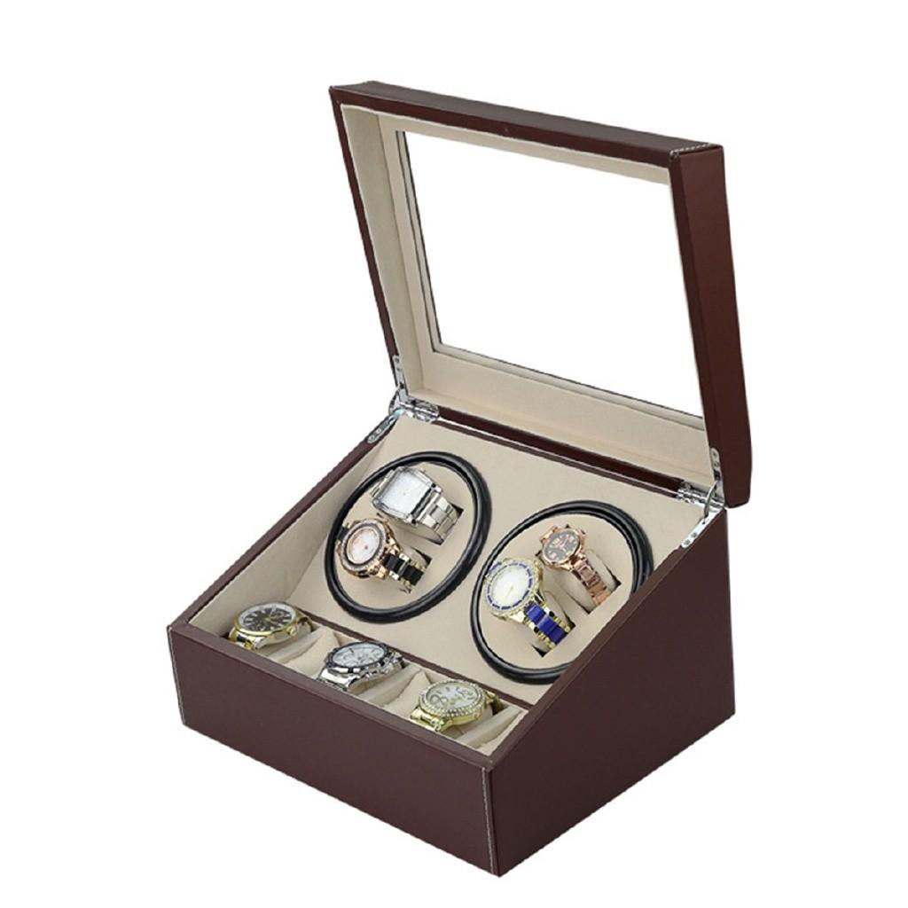 4+6 Watch Rotating Mechanical Box High Quality Watch Winder Rotator Display Box Automatic Watch Chain Motor Box