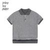 JNBY by JNBY Kids' Polo Collar Color-Blocked Knit Sweater