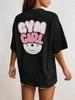Gym Girl Sports T-shirt with Print On the Back