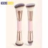 Double-Headed Foundation Brush 2 Foundation Brushes Multi-Functional Double-Headed Brush Multi-Functional Double-Headed Makeup Brush