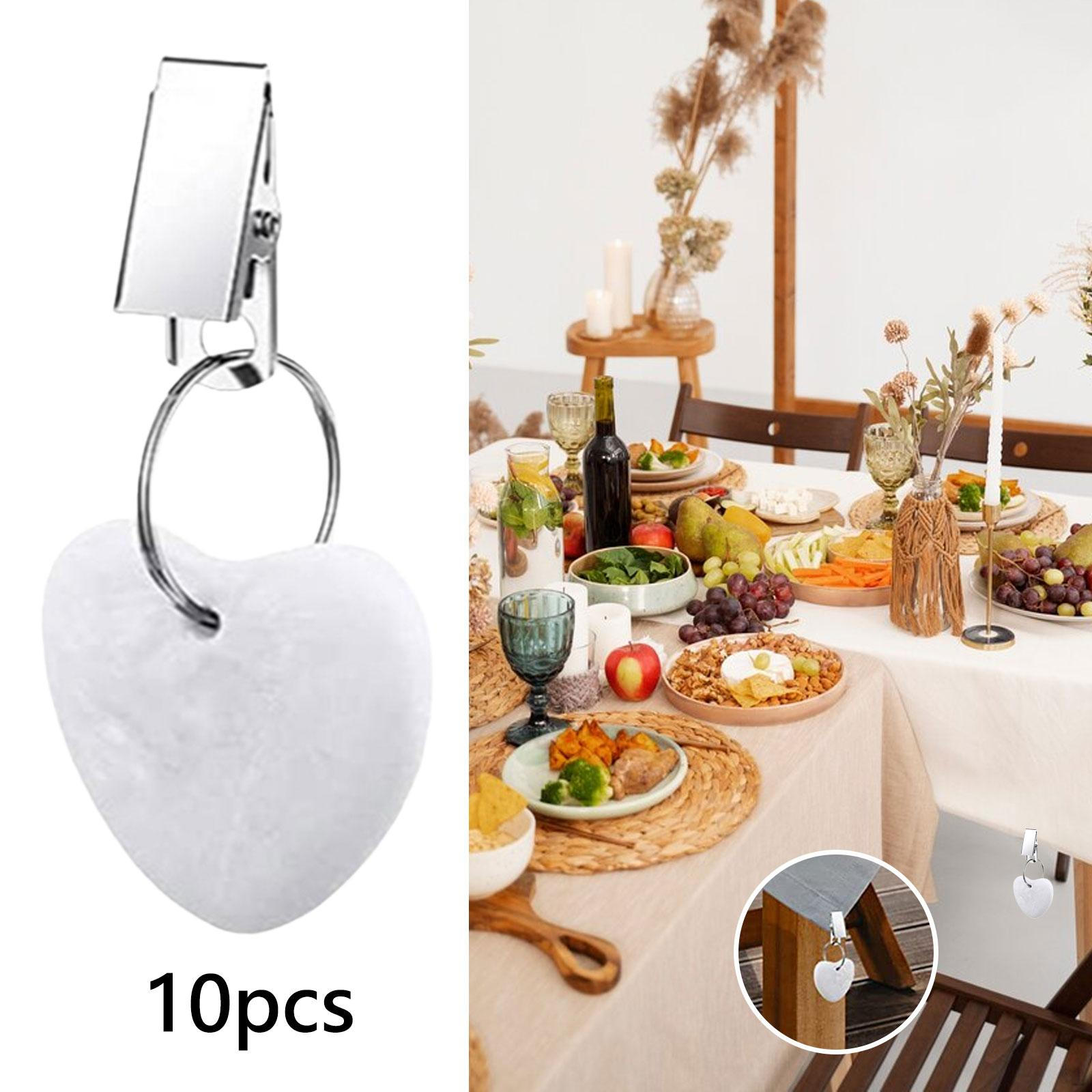 

10 штук мраморных настольных гирь с металлическим зажимом многоцелевая вешалка для скатерти подвеска