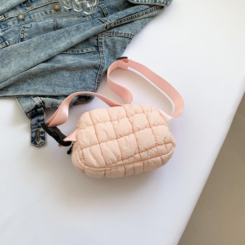 

Поясная сумка Кроссбоди велосипедная сумка Конфетного цвета клетчатая женская сумка Маленький рюкзак для занятий спортом на открытом воздухе Повседневная многофункциональная нагрудная сумка розовый