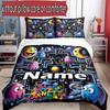 3pcs Duvet Cover Set (1*Duvet Cover + 2*Pillowcase, Without Core), Custom Name PAC Pattern Bedding Set, Home Bedroom Decor Gift