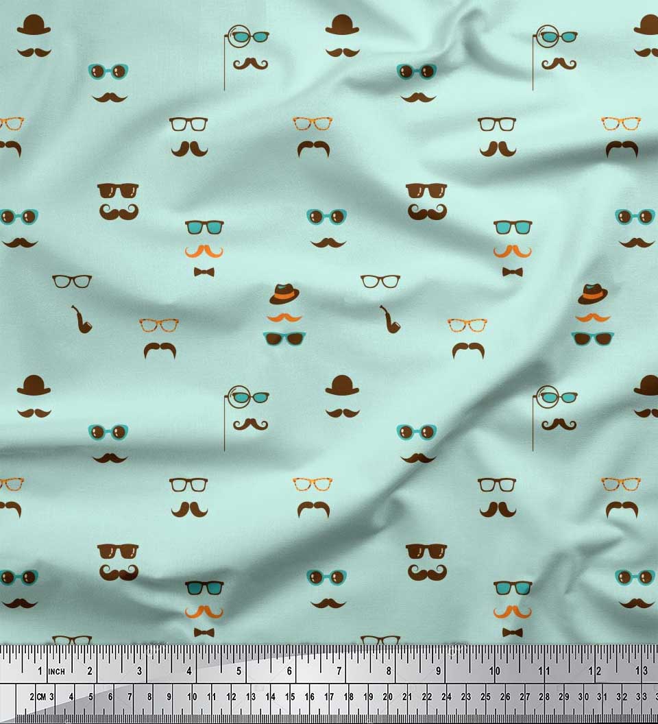 

Характеристики японської креп-сатинової тканини Soimoi Beige, капелюх і вуса для чоловіків з принтом 1 метр 42 дюйма 42 Inch Wide - Poly Crepe зелений