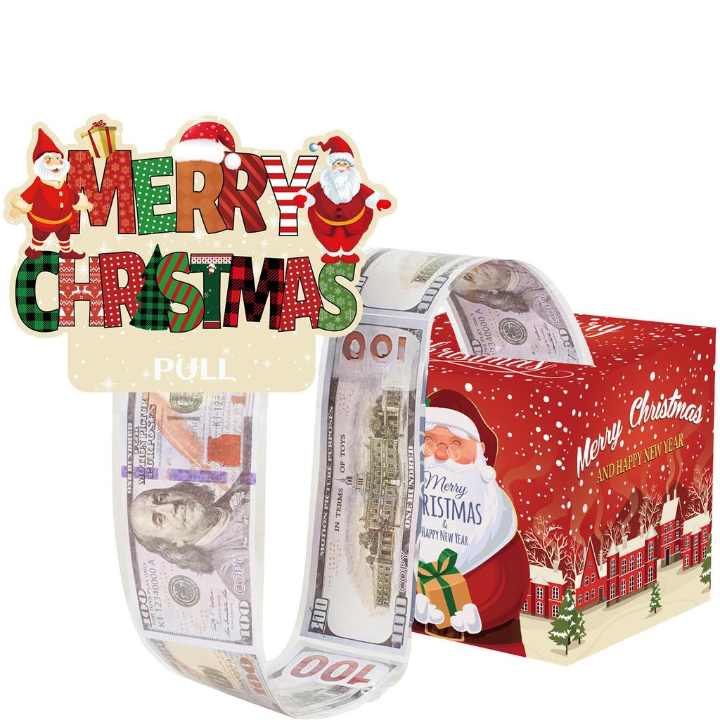 Holiday Santa Claus Coin Bank Red Gradient Material Christmas Celebrations Gifts