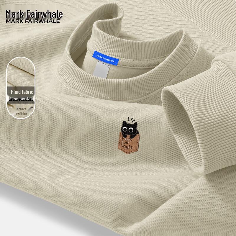 Mark Fairwhale Men's American Style Round Neck Sweatshirt