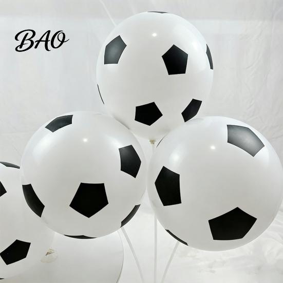 Football Balloon 36 Inch Balloons, Explosion-Proof Latex Soccer Print Party Thick Sports Theme Decor for Game Day, Fan Supplies Event