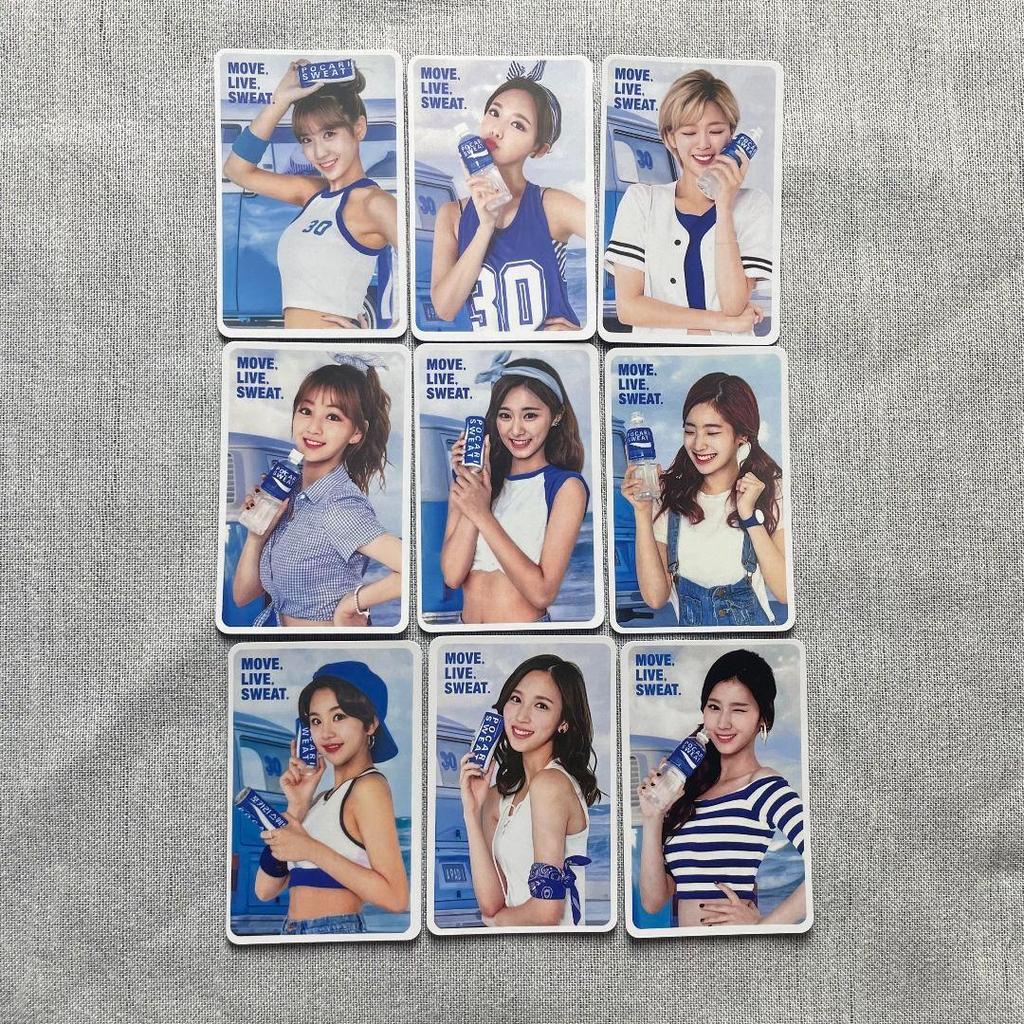 [USED] Pocari TWICE POCARI SWEAT Limited Edition Trading Cards (9 Cards)