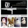 Airless Air Gravity Model Spraying Torch Dual Action HD-130 Mini Airbrush 2 Strokes 0.3mm Feed Spray Torch