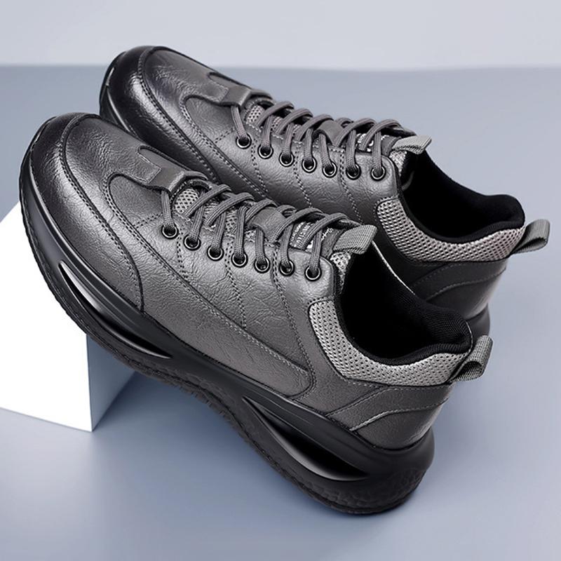 Men's Casual Genuine Leather Sports Shoes 2024 Autumn New Soft-soled Leather Shoes Men's Trendy Outdoor Casual Sports Shoes