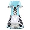 Halloween Cosplay Alice Dress French Maid Costume Women M XL