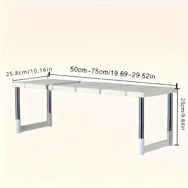 Stackable Storage Rack Wardrobe Layered Partition Rack Closet Sorting Shelves Telescopic Sink Holder Wardrobe Clothing Organizer