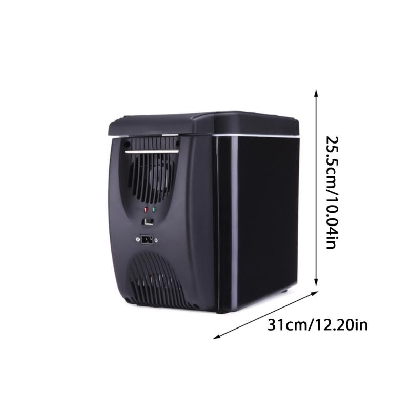 6L Refrigerator,Electric Cabinet & Warmer Portable Freezer DC12V AC220V for Camping, Travel, Truck