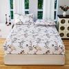 Floral Stain-Resistant Fitted Sheet & Pillowcase Set - Three Pieces