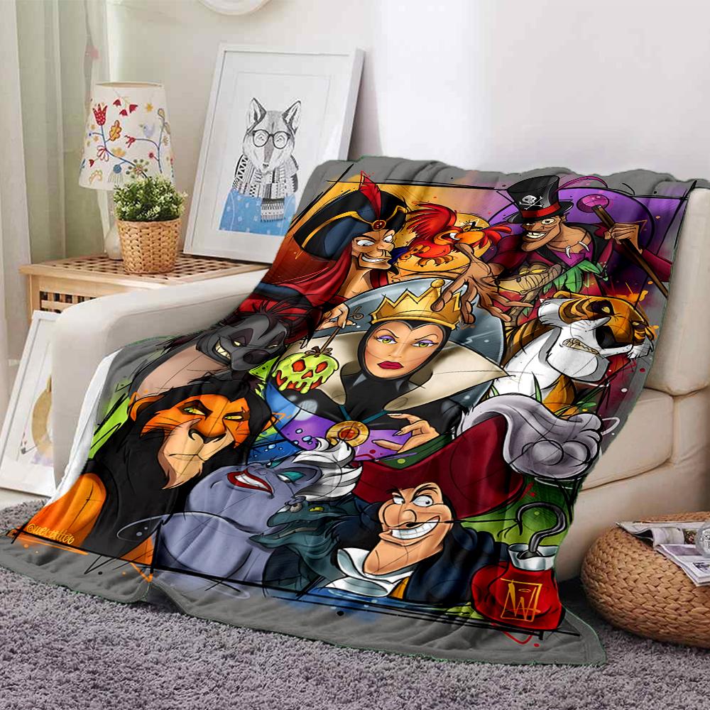 Villains Evil Tour Flannel blanket, soft and warm, suitable for beds and sofas, all seasons, portable travel blanket. 0730157
