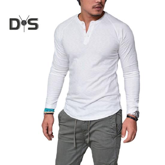 

Мужская осенняя футболка с круглым вырезом, однотонная, с длинными рукавами, облегающая, мягкая, дышащая, повседневная, простая, средней длины, мужская весенняя футболка L белый