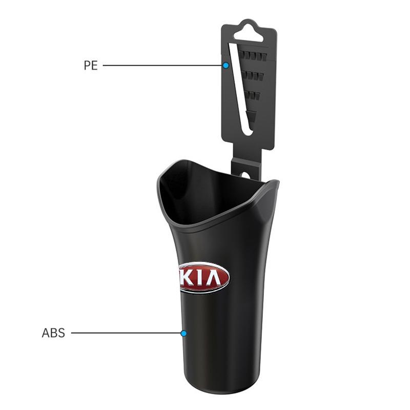 Fashion Car Styling Car Storage Box Umbrella Garbage Organizer Bucket For Kia Rio Ceed Sportage Cerato Soul Sorento K2 K5 Flip Car Accessories