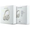 Guess Bluetooth ENC Rectangle Metal Script White Over-Ear Headphones