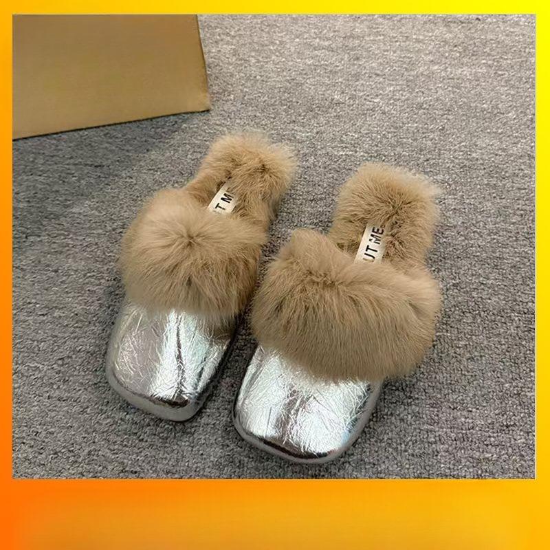 

A New Style of Women s Shoes with A Half-heel Flat Top and A Single Heel 40 срібний