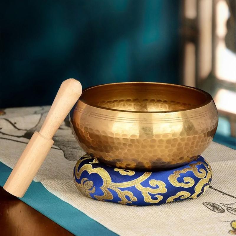 Authentisches Klangschalen-Set Achtsamkeits-Schale Musikinstrument Perfekt für Entspannung Heilung und Spirituelle Praktiken