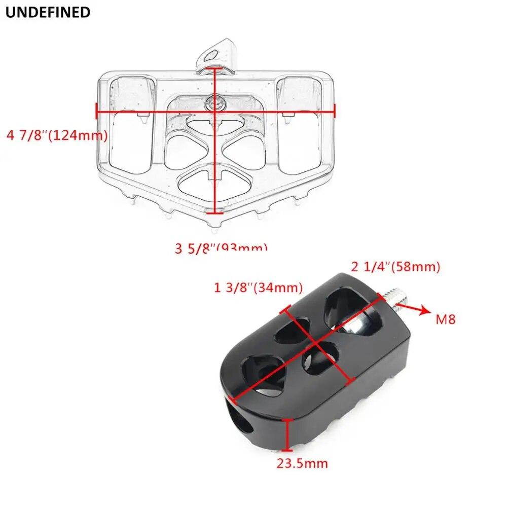 MX Offroad Floorboards Wide Foot Pegs Bobber Shifter Pegs Pedal Foot Rest For Harley Dyna Sportster 883 Softail Street Bob FXDF