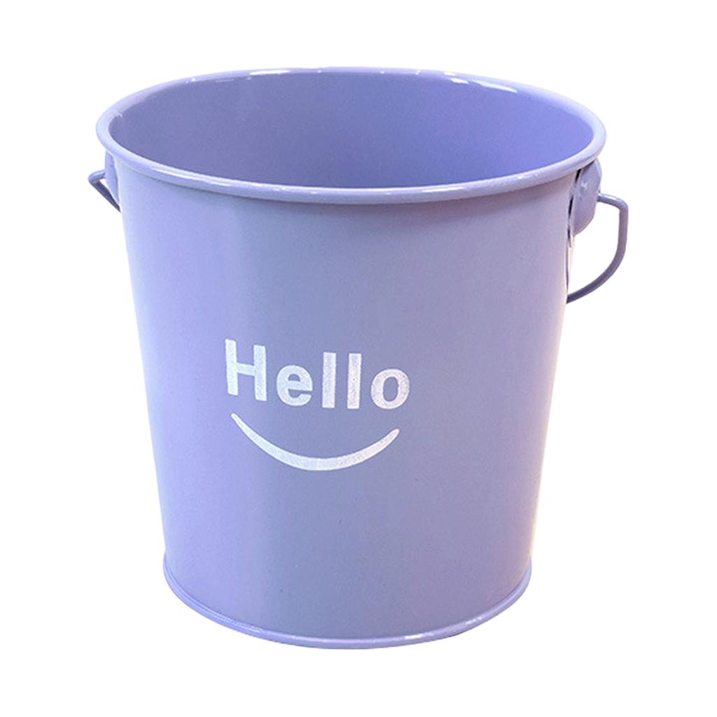 Small Metal Buckets With Handle – Galvanized Bucket Leak Proof & Resistant- Best For Party Décor, Organizing & Decorating Classrooms Bucket Flower Pot