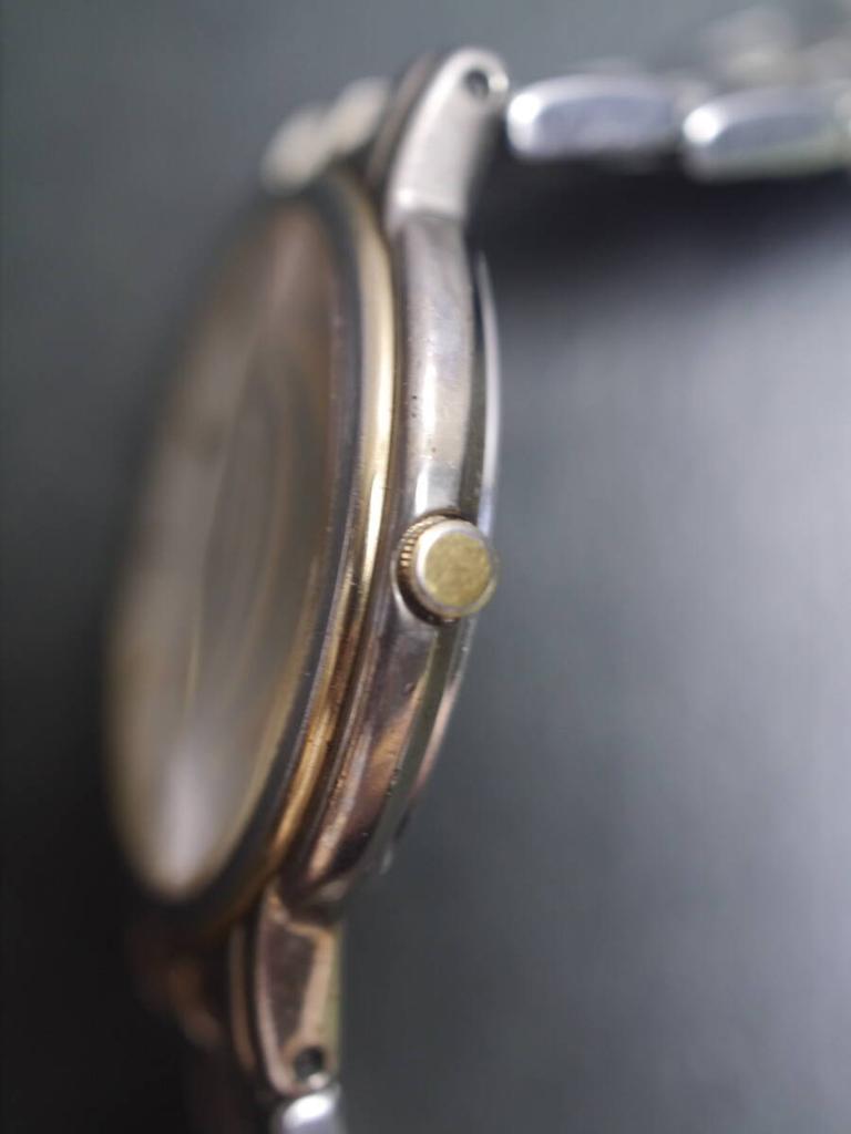 SEIKO Lucent Quartz Model Working Condition 3-Hand Watch, Strap, 5E21-6E90, Men's Watch, AE41
