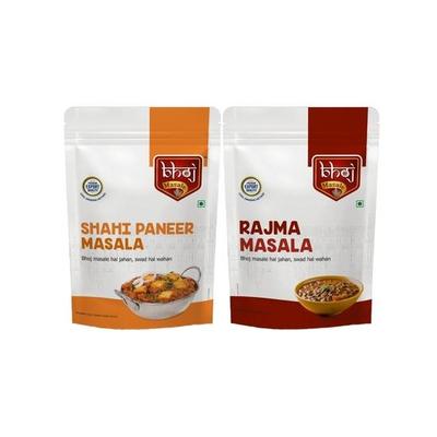 Bhoj Masale Shahi Paneer And Rajma Masala Powder Combo Pack 200GM Each | Aromatic Spice for Flavorful Indian Cooking | For Flavorful Cooking
