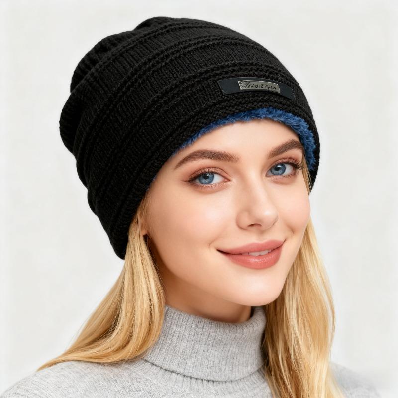 Men Warm Beanies Fashion Knitted Hat Slouchy Hip Hop Cap Comfortable Winter Autumn Headwrap Beanie Hat Women