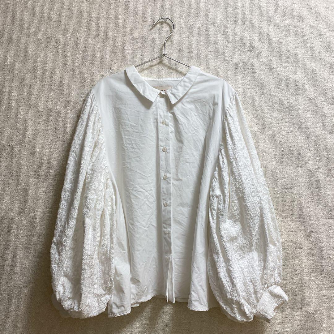 

[USED] Poppy Cotton Lace Volume Blouse with Selectable Bonus