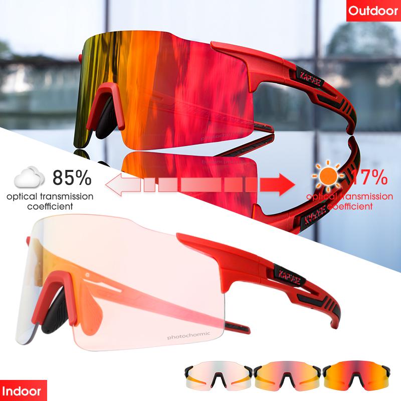 

Pochromic Cycling Sunglasses UV400 Cycling Glasses Outdoor Bike Eyewear MTB Hiking Sports Riding Glasses Bicycle Goggles photochromic-1lens