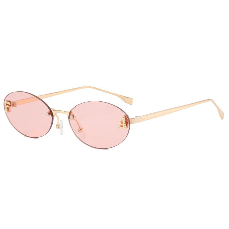Alphabet F Metal Round Sunglasses With Uv400 Antiglare For Fashion Travel And Outdoor Use