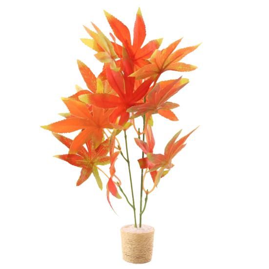 1:6 Novelty Realistic Decorative Plastic Miniature Potted Plant Doll House Decor Play Toy for Entertainment Dollhouse Green