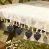 4 Pieces Heart Shaped Tablecloth Weights Clips On Table Covers Clamp Portable Durability Windproof