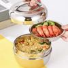 Double Layer Insulated Bowl Stainless Steel Food Storage Container Thermal Lunch Box  Picnic