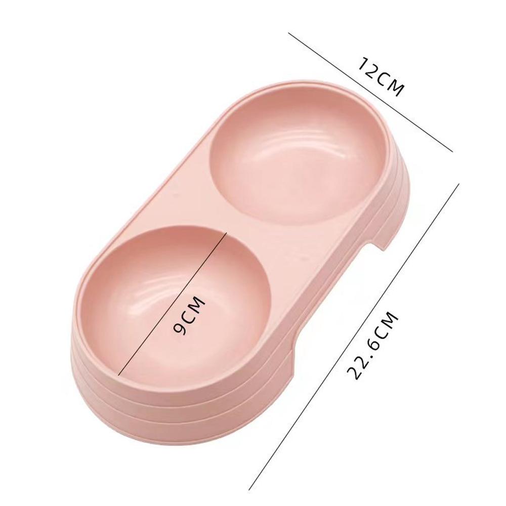 Double Pet Bowls Dog Food Water Feeder Dual-use Pet Drinking Dish Feeder Cat Puppy Feeding Supplies Small Dog Accessories