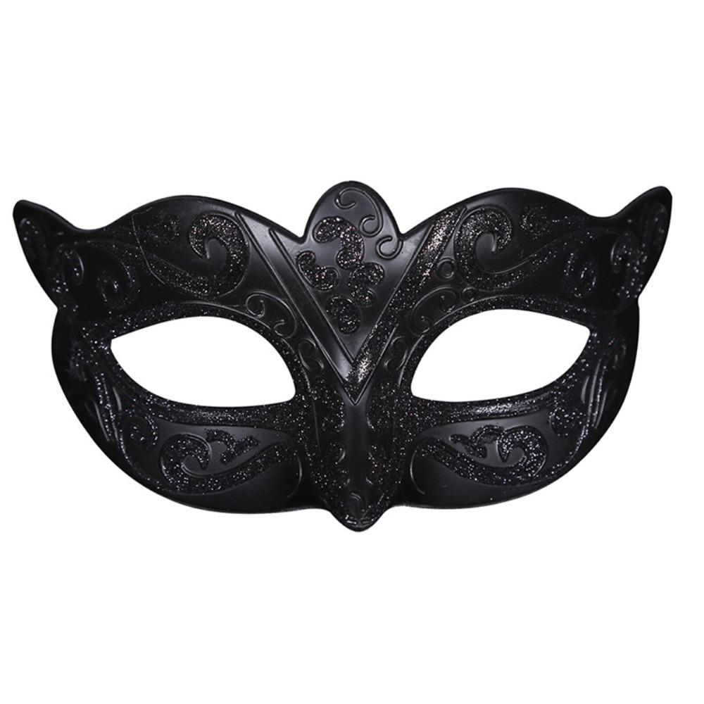 Plastic Glitter Mask Half Face Mask Venice Mask Personality Halloween Masks  Women