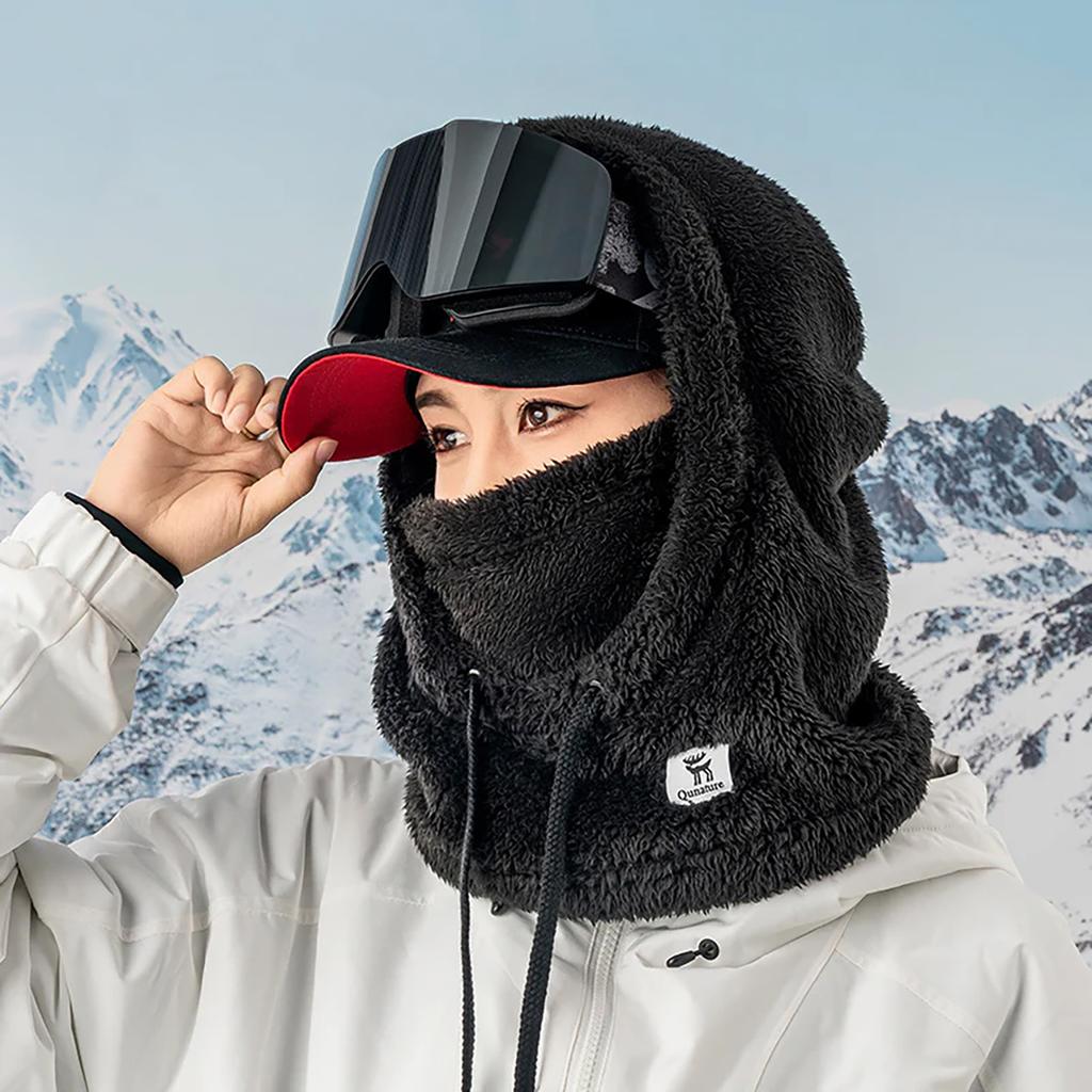 Qunature Arktischer Samt Ski- Sturmhaube Größe M Schwarz