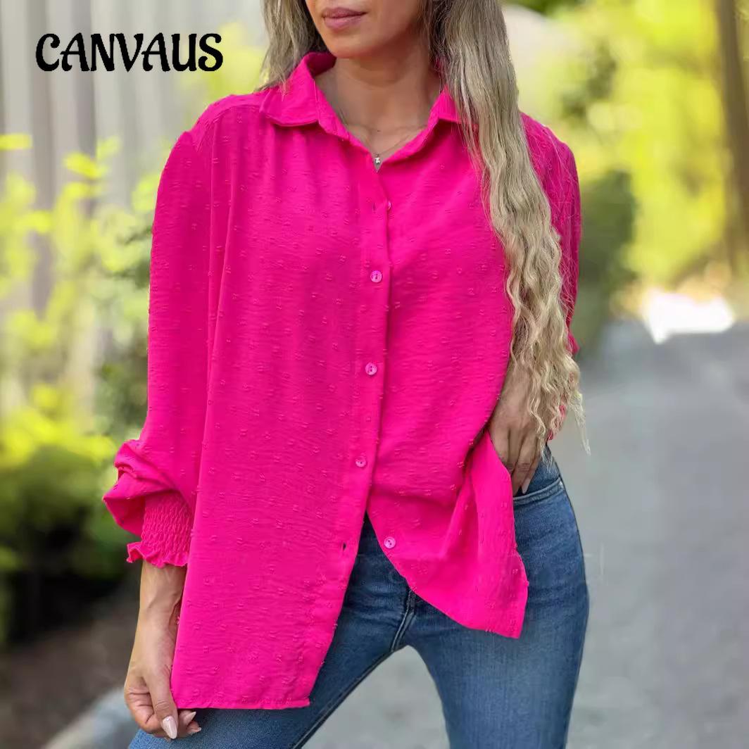

Весенне-осенняя женская рубашка больших размеров, свободная повседневная модная рубашка с длинным рукавом, топ