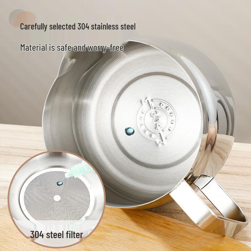 304 Stainless Steel Oil Strainer Pot with Frying Basket