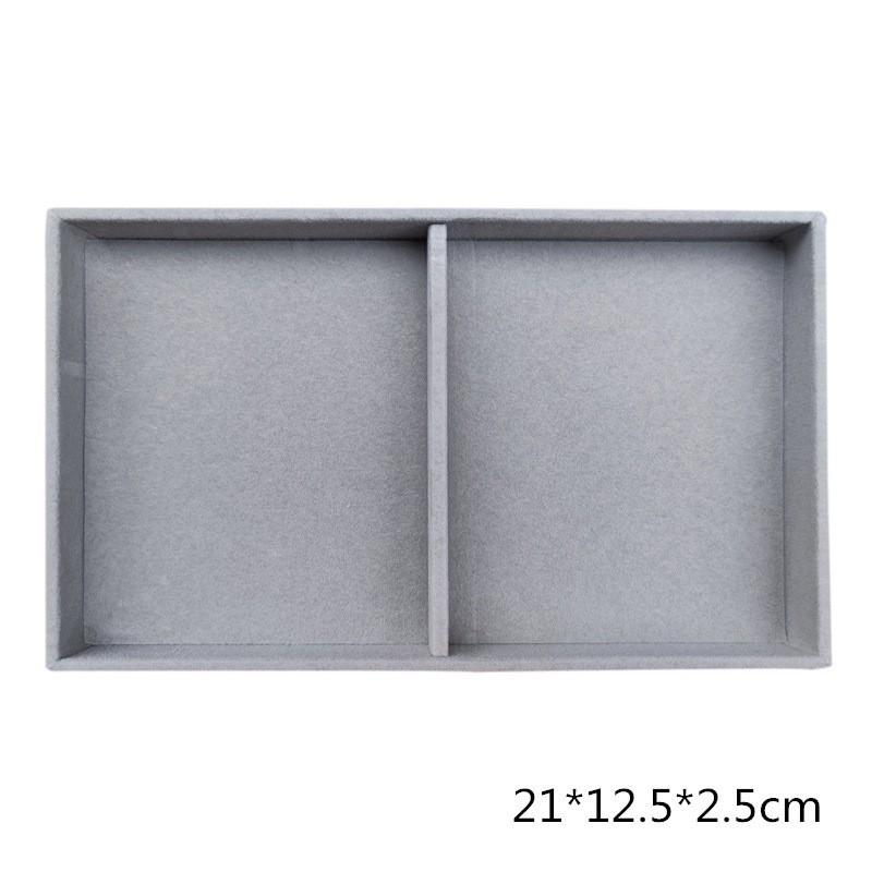 Velvet Jewelry Box with Large Capacity and Drawer for Necklace and Earrings Display