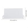 62KD Plastic Base Plate Set of 10 White Vertical Blind Bottom Weight Slats Accessory for Home Bedroom Office Portable