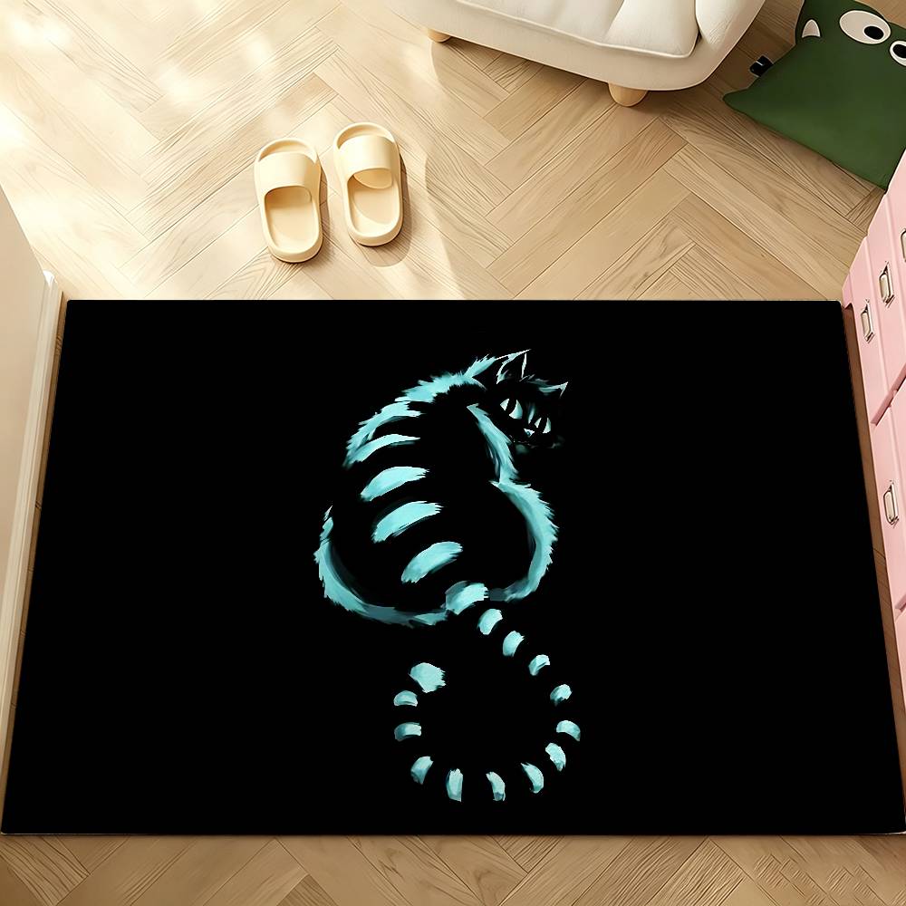 Anime C-cheshire Cat Carpet Bathroom Anti-slip Mat Door Mat Home Decoration Mat Entrance Door Mat Scratch-resistant Door Mat