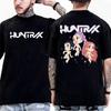 Camiseta Masculina Feminina Caçadores de Demônios K-Pop Saja Boys Jinu Romance Saja Tee Verão Casual Moda Hip-hop Manga Curta Camiseta