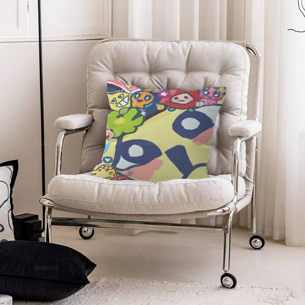 Classic T-Tamagotchi Cut Friend Game Personalized picture text home decorative pillows Household Gifts 45x45cm 12x12Inch