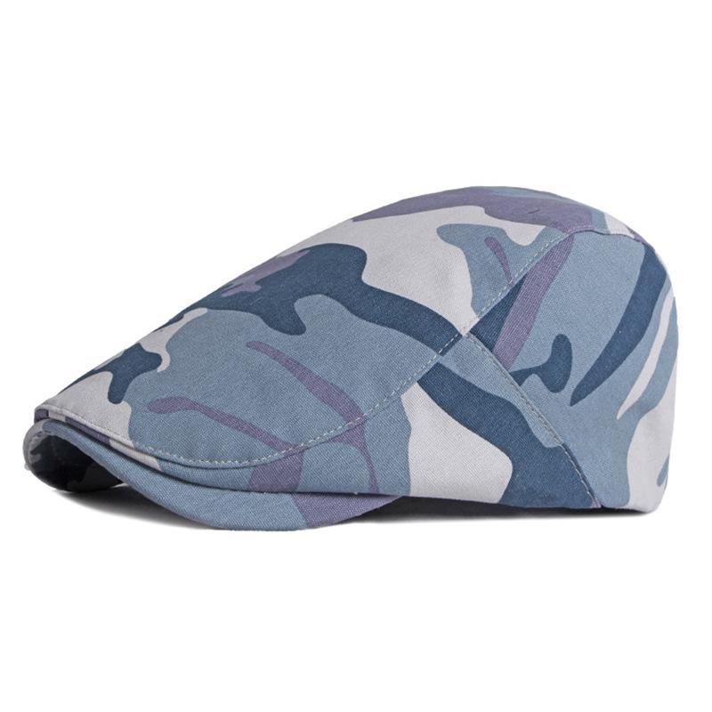 Men's Camouflage Print Beret - Spring/Summer Outdoor Sun Protection Hat