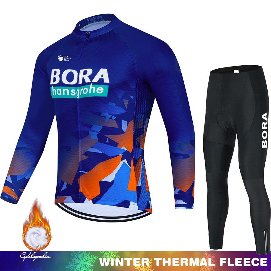 

Men s2026 Winter Warm Cycling Clothing Set Hermal Fleece Jersey UCI BORA Jumper Clothing Mountain Bikes Retro Mens Clothes Ciclismo Hombre Suit Asian size - XS