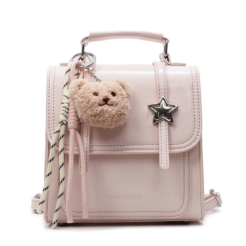 Fashion Splicing Handbag Women's New Class Commuting Large-capacity Multi-functional Backpack