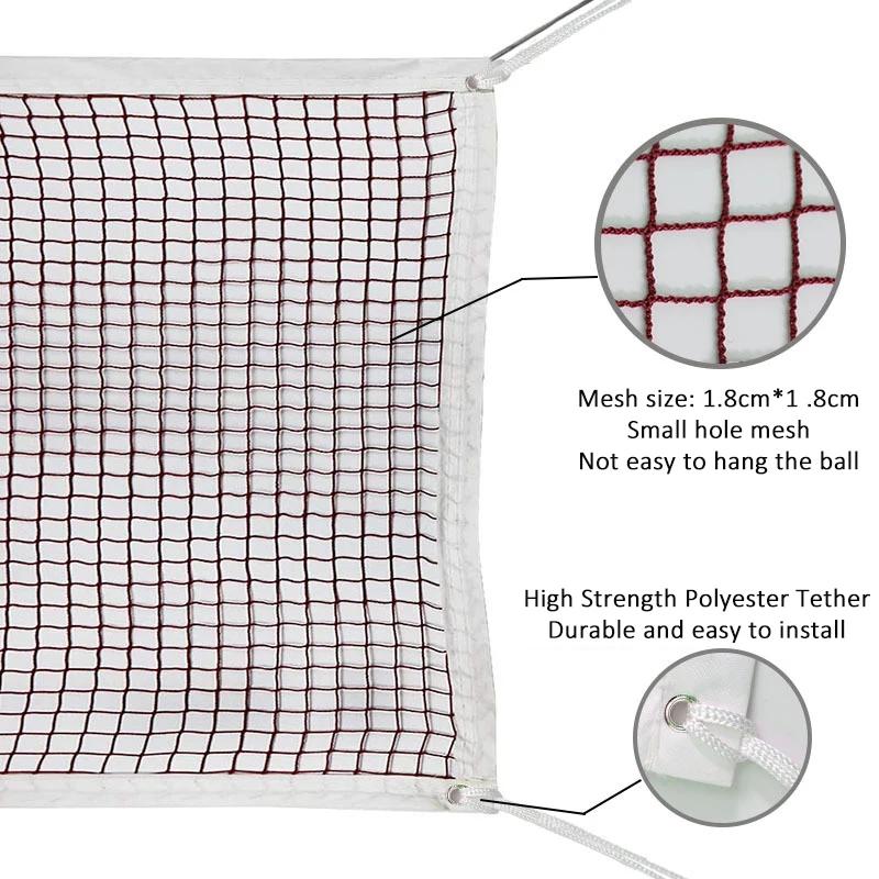 6.1mX0.76m Professional Standard Badminton Net Outdoor Volleyball Tennis Net Mesh Pickleball Training Indoor Accessories